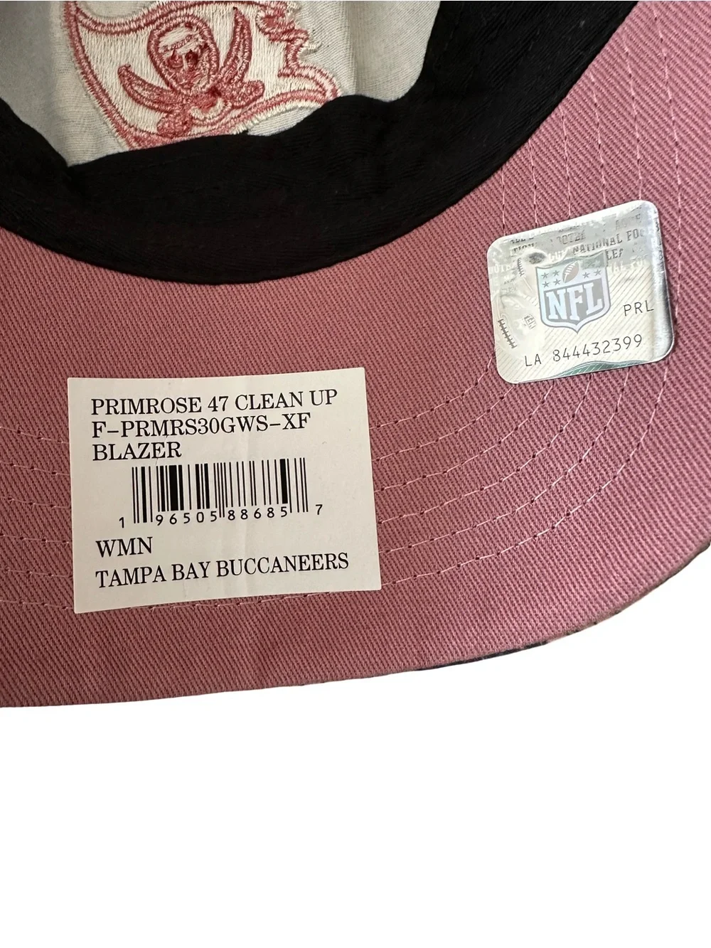 NWT 47 Brand Tampa Bay Buccaneers Primrose Clean Up Adjustable Cotton Cap/Hat